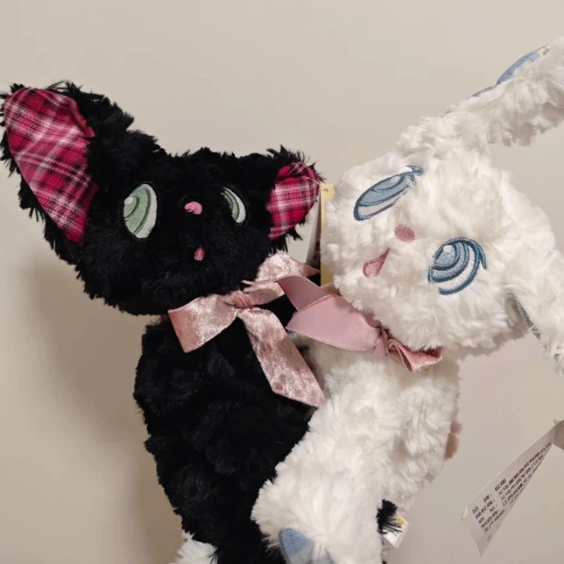 Brinquedos de pelúcia ouvindo gatinhos, bonecas fofas de pelúcia, travesseiros de dormir, boneca de menina, presente de aniversário, enchimentos de algodão, amigável à pele