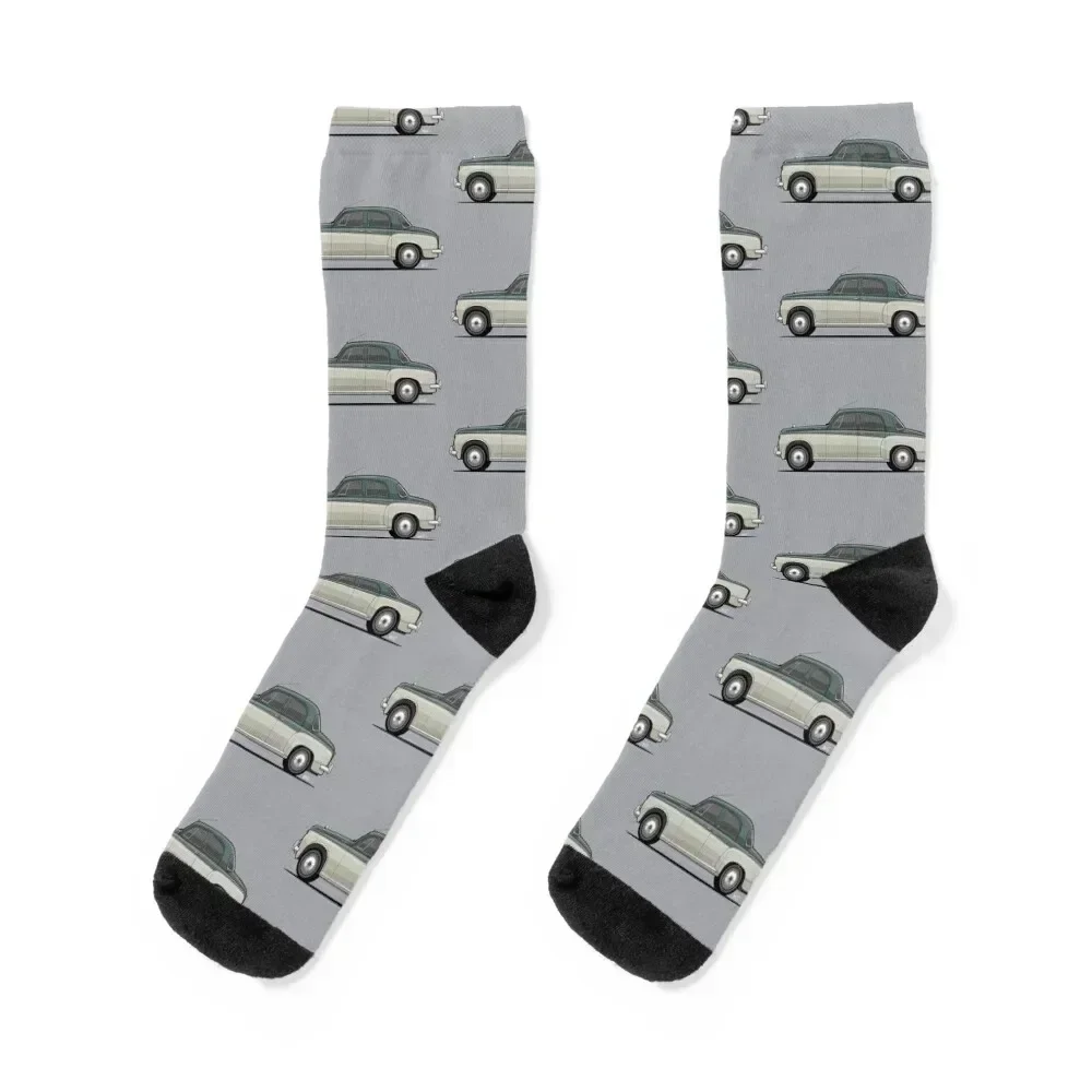 Rover P4 95 side view illustration Socks Climbing cotton Christmas Man Socks Women's