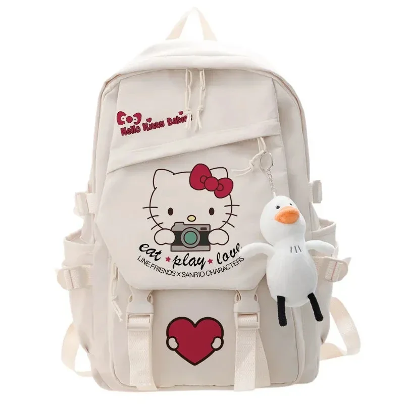 Hello Kitty large capacity bag cute kawaii Sanrio student school bag girl boy cartoon cute backpack pendant gift mini backpack