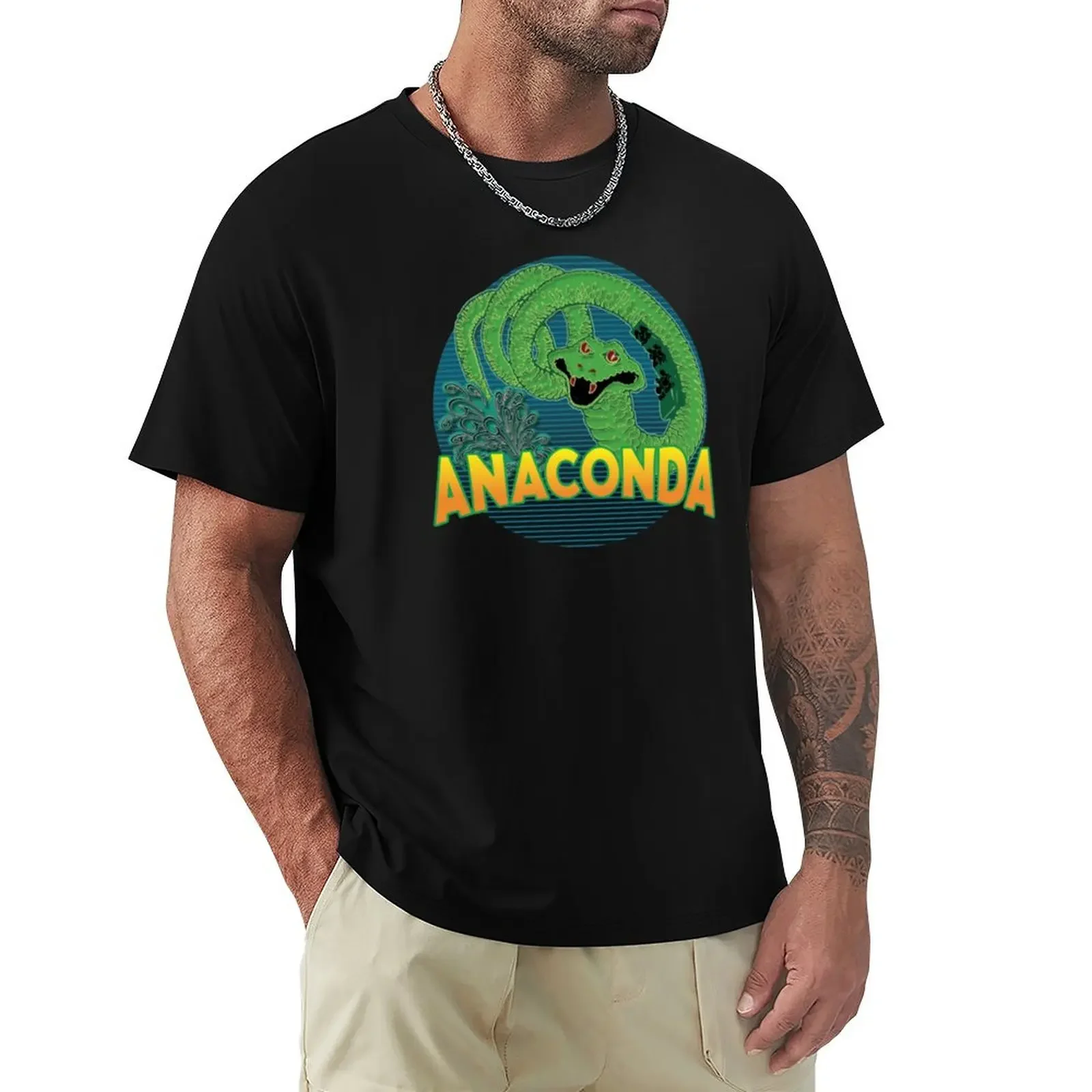 Anaconda 1 T-shirt boys whites graphics aesthetic clothes mens white t shirts