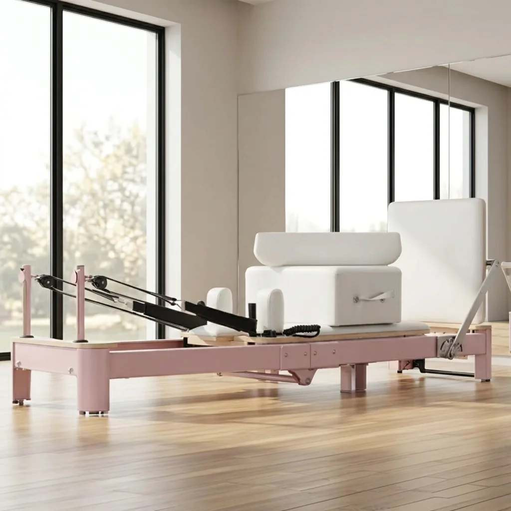 Portable Foldable Aluminum Core Bed for Home Yoga & Pilates Studio Exercises Saves Space Health Benefits