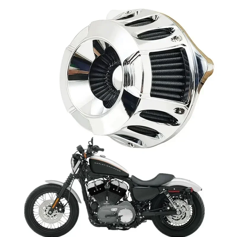 for Harley XL Sportster 883 1200 Softail Dyna Touring Big Twin Cam FLT FLST FXDLS M8 Chrome Air Cleaner Filter Acsessories