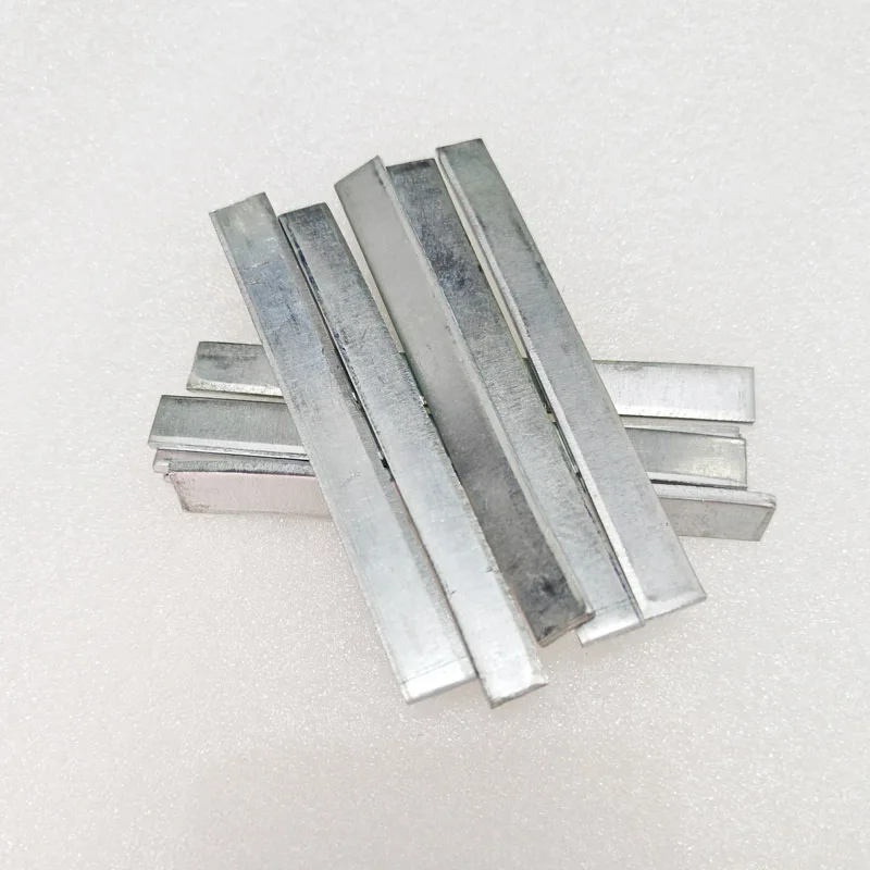 5pcs/lot 1mm 2mm 3mm Thickness High Purity Zinc Sheet Plate Pure Metal Zinc Plate Foil 10mmx100mm for Science Lab Accessories