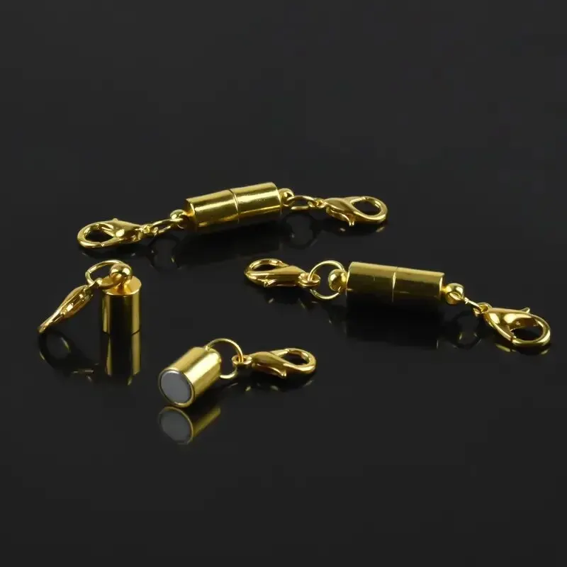 10 Paar herzförmige Magnetverbinder-Verschluss-Endverbinder aus Zinklegierung, runde magnetische Charms für die Herstellung von Schmuckverschlüssen, Paaren – Detail 7
