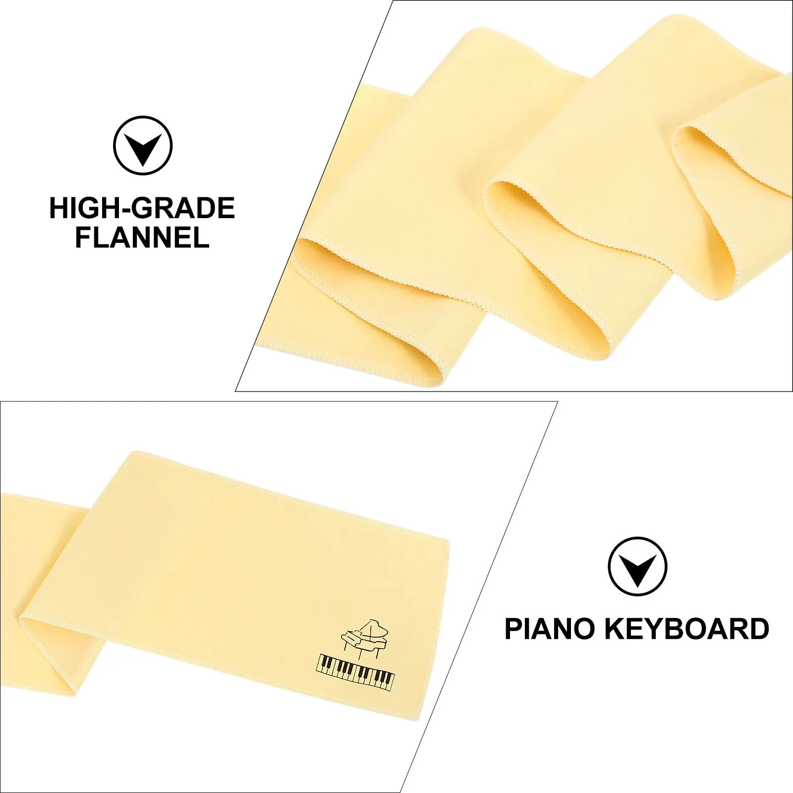 

1Pcs Piano Cover Yellow High-Quality Keyboard Cloth Stain-Resistant Lightweight Portable Storage-Friendly Protective for Piano