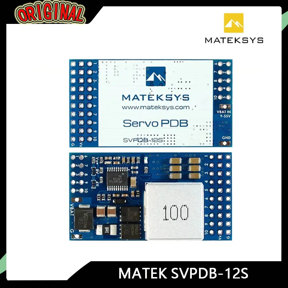 

MATEKSYS SVPDB 12S Сервопривод PDB с 12А BEC | Вход 9-55 В до выход 5/6/8 В для радиоуправляемого самолета с фиксированным крылом своими руками