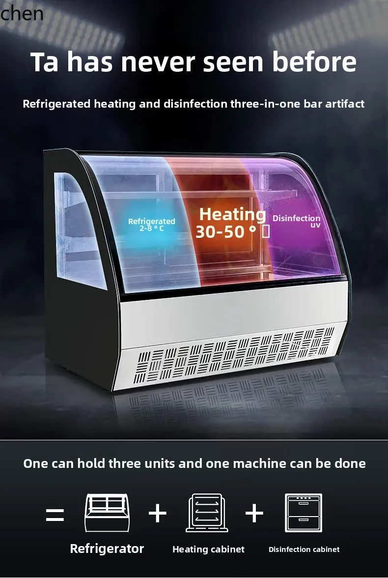 HXL Cake Display Cabinet Refrigerated Small Dessert West Point Mousse Fresh-keeping Cabinet Bar Counter