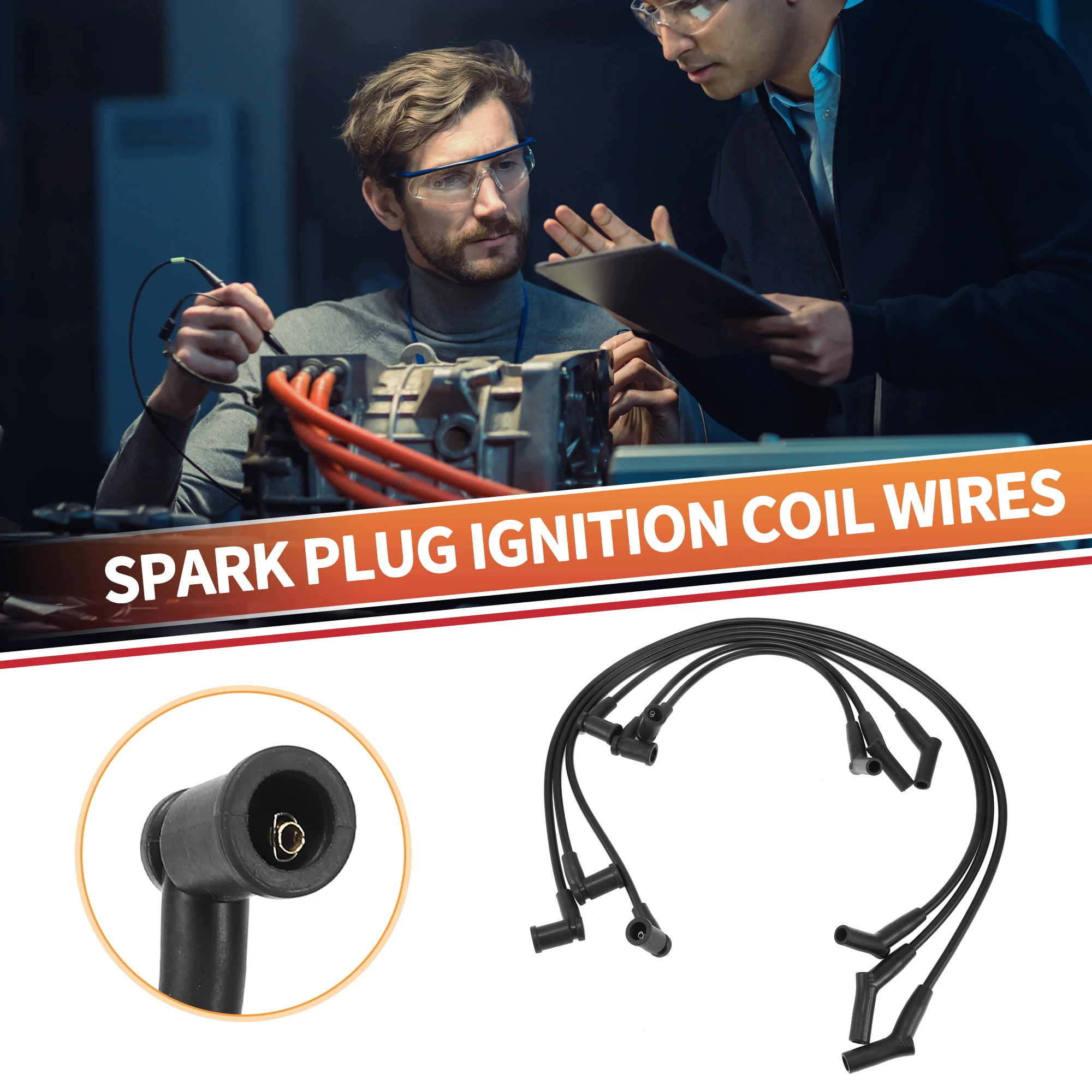 

UXCELL Car Spark Plug Coil Wires Ignition Coil Harness Cable Fit for Ford F-150 V6 4.2L 2005 - Pack of 6