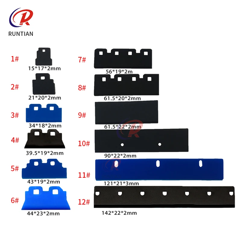 Printhead Wiper for Allwin Xuli Locor Skycolor X-roland Eco Solvent Printer Cleaning Scraper 39.5mm 43mm 56mm 61.5mm 121mm 142mm