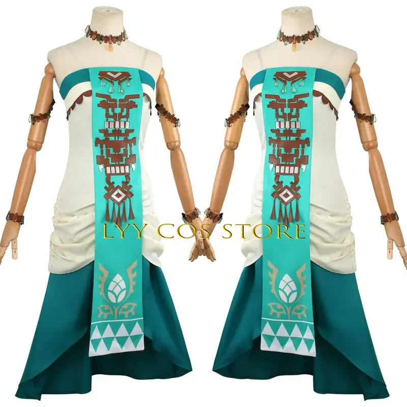 Robe de princesse Anime Cosplay Costume pour femme, accessoires d'uniforme, ensemble de tenue de perruque, fête d'Halloween