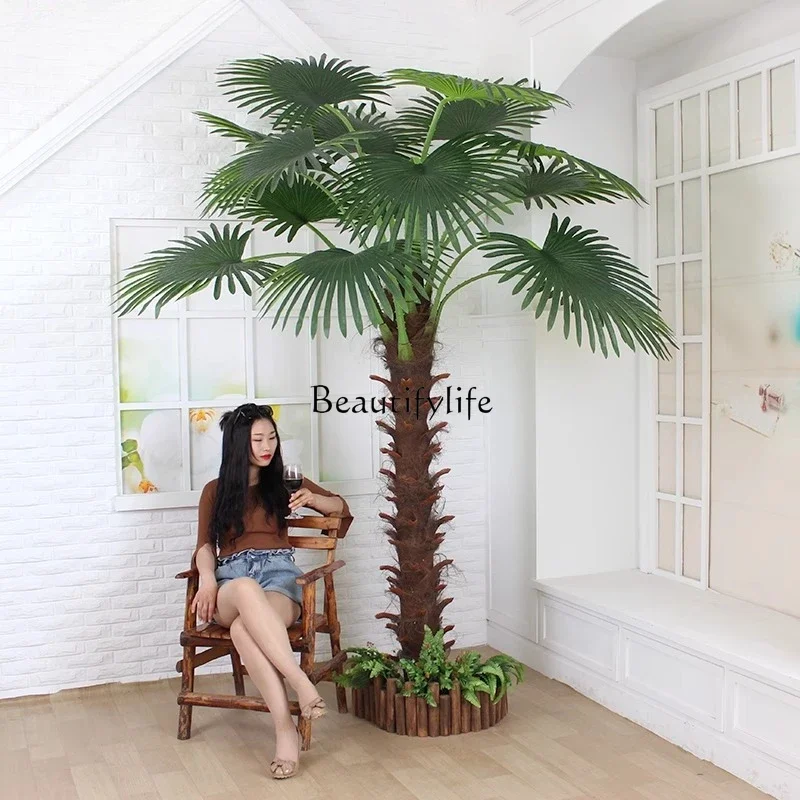 

Искусственное дерево-подсолнух FG28** с имитацией кокосового дерева, тропическое зеленое растение, напольное в горшке, крупное декоративное дерево для ландшафтного дизайна