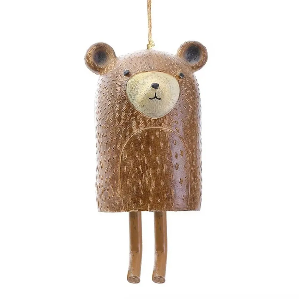 Rustic Style Resin Animal Wind Chime Cute Decorative Garden Pendants Hanging Resin Animal Crafts Atmosphere Decorations