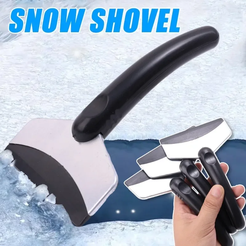 Car Windshield Multifunctional Snow Shovel Stainless Steel Ice Removal Tool for Cars Body Simple To Use Usual Auto Cleaning Tool