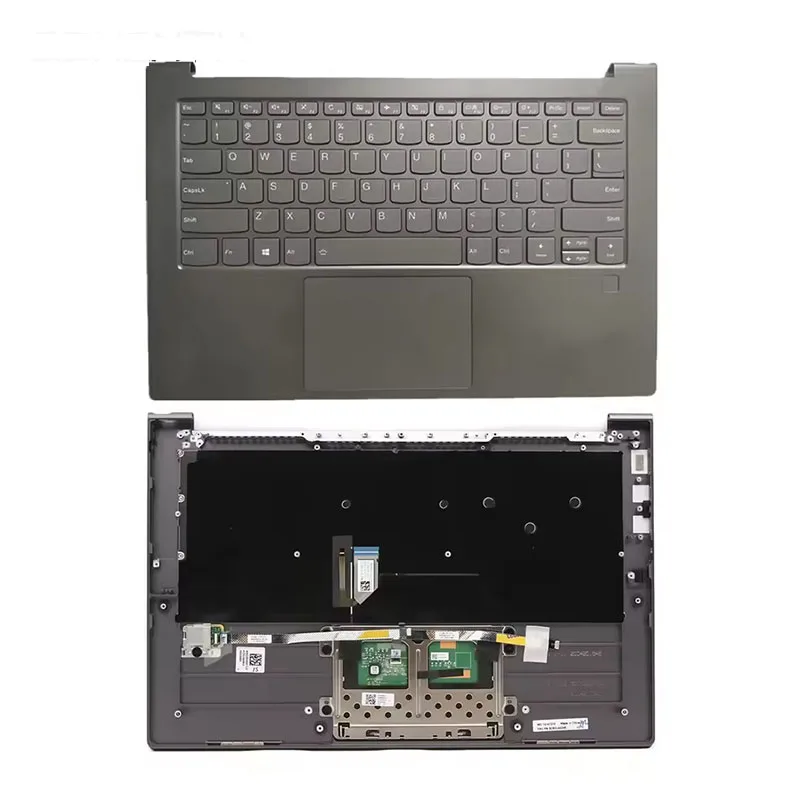 New Palmrest Upper Case with Us Backlit Keyboard For Lenovo Yoga C940-14IIL C940-14 5CB0U44246 Gray 14