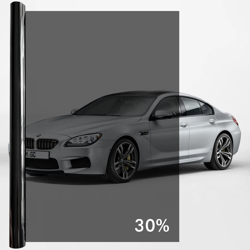 3Mx50CM Schwarze Auto-Fensterfolie Privatsphäre-Schutzfolie Auto-Vinyl Anti-Sicht Glas-Aufkleber Keramik Sommer Solar UV-Schutz Spiegelfolie – Detail 14