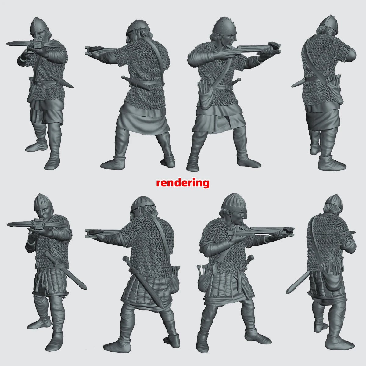 1/35 1/48 1/72 Maßstab Modellbausatz 3D Harz Miniatur-Soldatenfiguren Spanische Armbrustkrieger des 11. Jahrhunderts Kreuzritterfiguren Diorama – Detail 12
