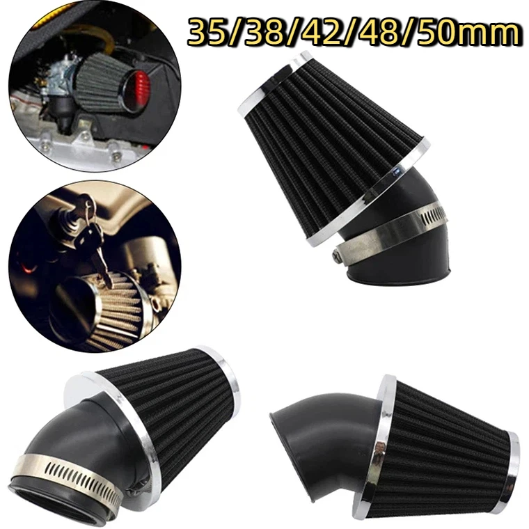 Universal Air Filter 35/38/42/45/48/50mm Motorcycle Air Filter For 50cc 110cc 125cc 140cc Motorcycle ATV Scooter Pit Dirt Bike