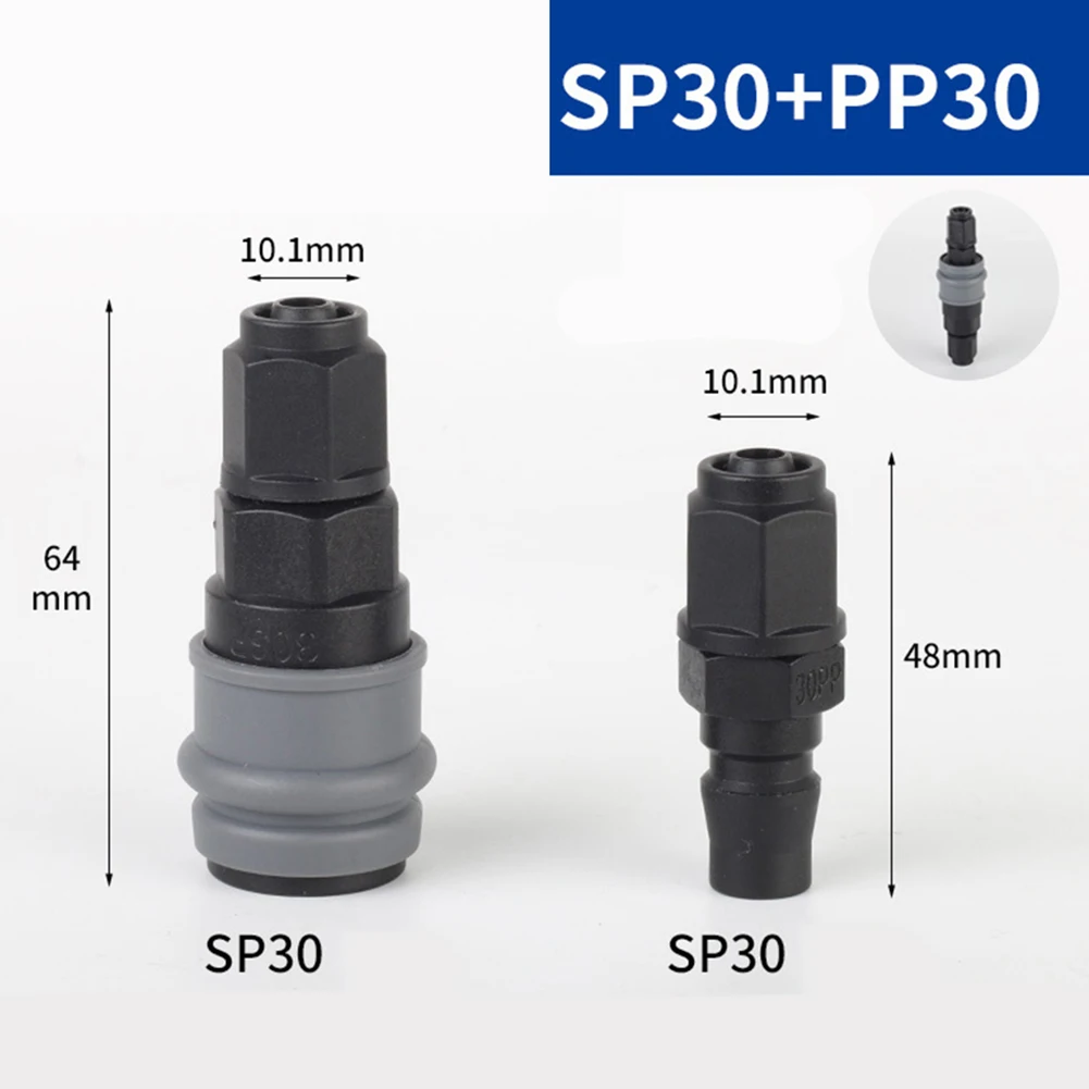 1 Set Pneumatic Fittings PU Tube Connector SP+PP SH+PH SF+PF SM+PM C-Type Self Locking PU Tube Connector