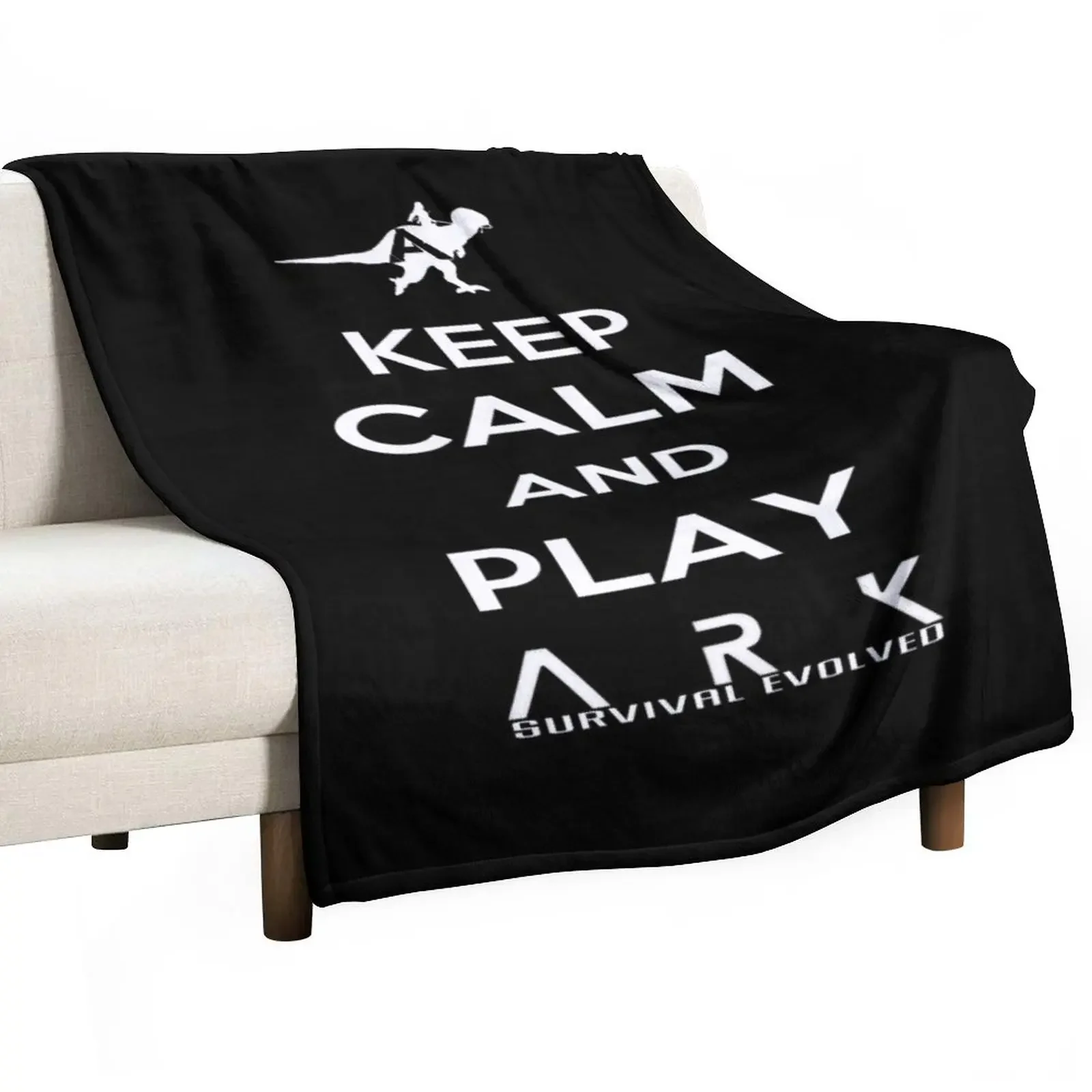 

KEEP CALM AND PLAY ARK white 2 Throw Blanket Plush Nap Blankets For Baby Blankets