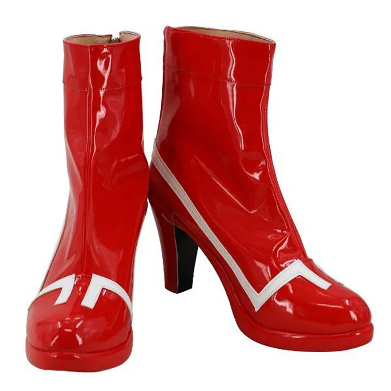 

Darling In The Franxx Zero Two Code 002, красные туфли на высоком каблуке, ботинки для взрослых, вечерние костюмы для косплея на Хэллоуин, аксессуары ty'4