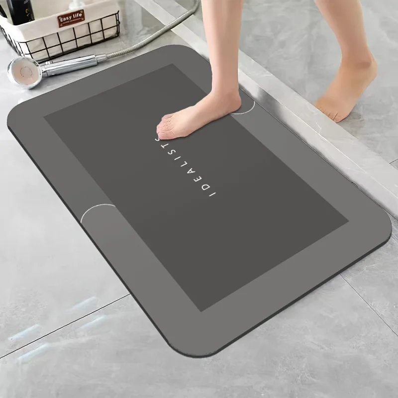 Diatomeeënaarde Badmat Superabsorberend Antislip Sneldrogend Zachte Vloermat voor Badkamer Douche Wasserij Slaapkamer Keuken RV