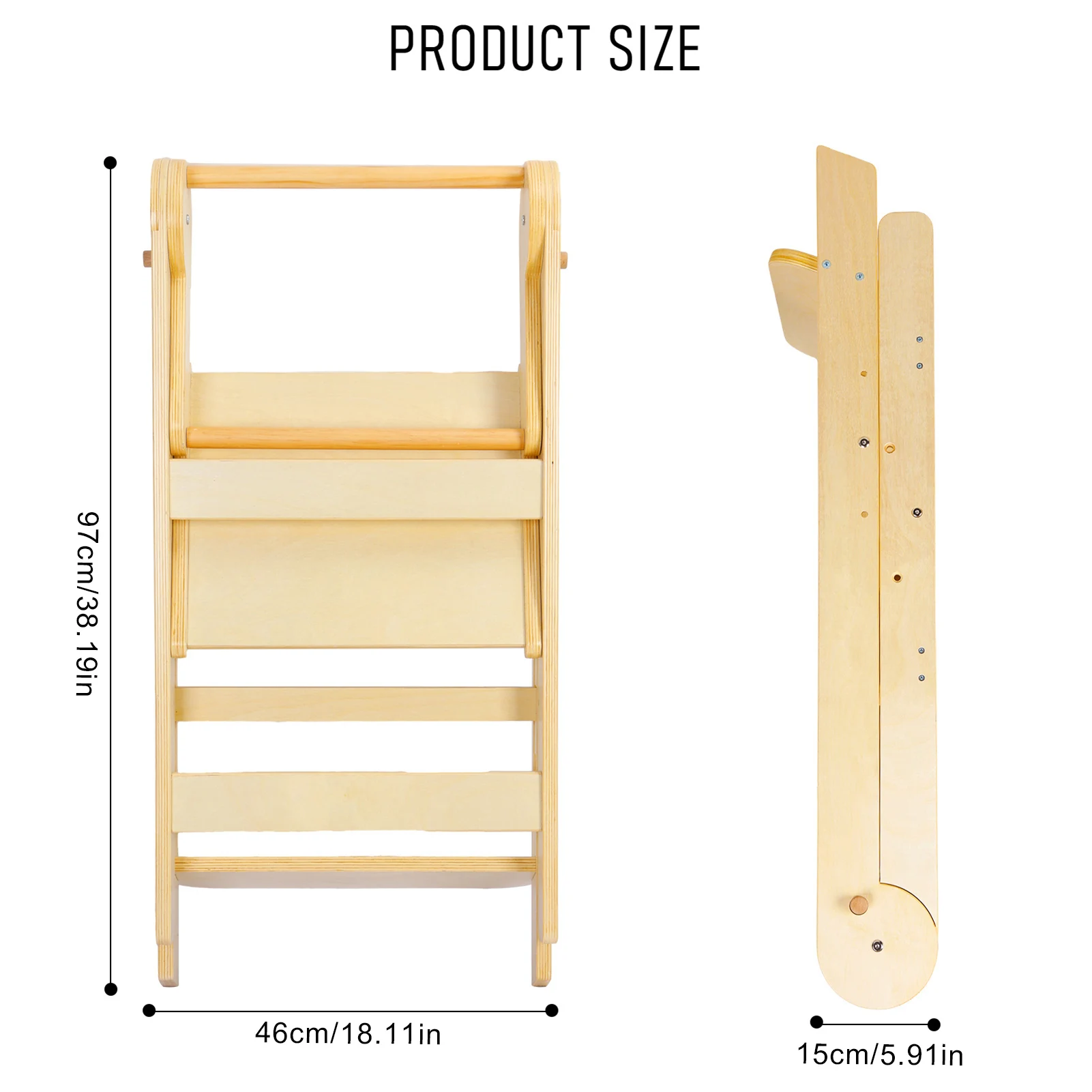 Children's Toddler Standing Tower Hand Washing Stool Multi-functional Kitchen Stool Montessori Climbing Chair Learning Tower