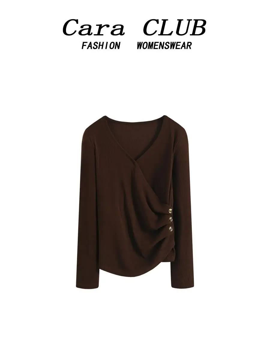 

Unique Beautiful plus Size Long Sve Knitwear Women's Spring Faion Belly Cover Slimming Top Korean Sle Casual Wear