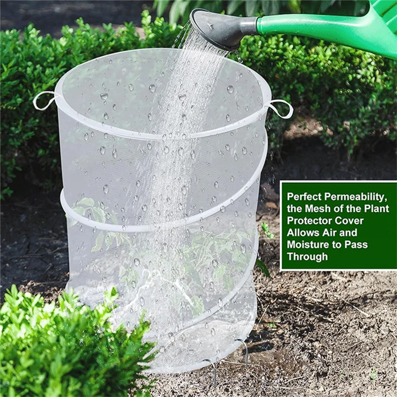 

A25F-Tent From Animals Insect Barrier Mesh Plant Guard Cover Net Garden Plant Protectors Mini Greenhouse Plant Protection White