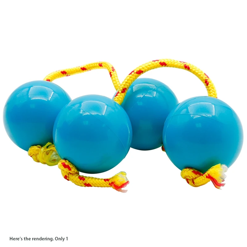 1 Pair Rhythm Sand Ball ABS+Climbing Rope Sand Egg Band Accompaniment Baby Early Education Toy Husband