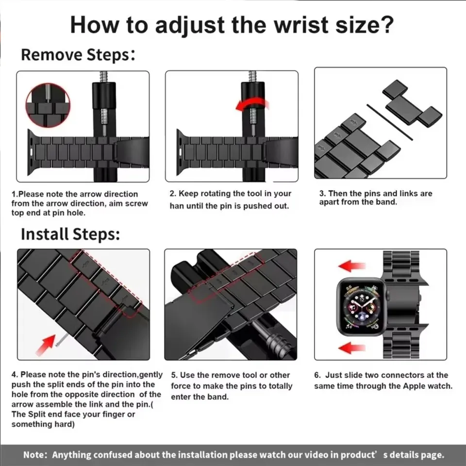 Stainless Steel Strap for Apple Watch Ultra 3/2 Band 46mm 49mm 40mm 44mm 42mm 41mm 45mm Bracelet IWatch Series 11 10 9 8 7 SE 6 - Detail Angle #06