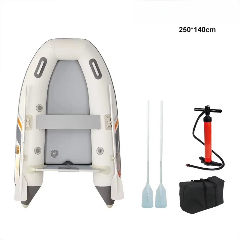 Best Selling 2025 PVC Inflatable Emergency Rescue and Water Recreational Fishing Boat with Pump and Bag Accessories