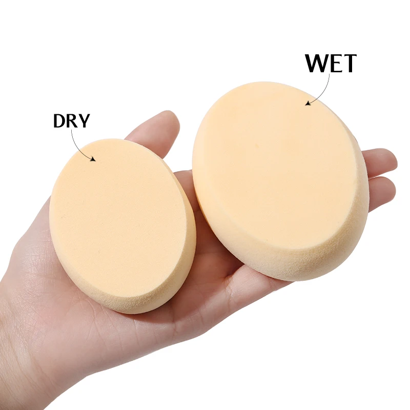 1Pcs Oval Sponge Wet And Dry Usabl Cosmetic Puff Easy To Clean Make Up Tools Liquid Foundation Applicable Makeup Tool