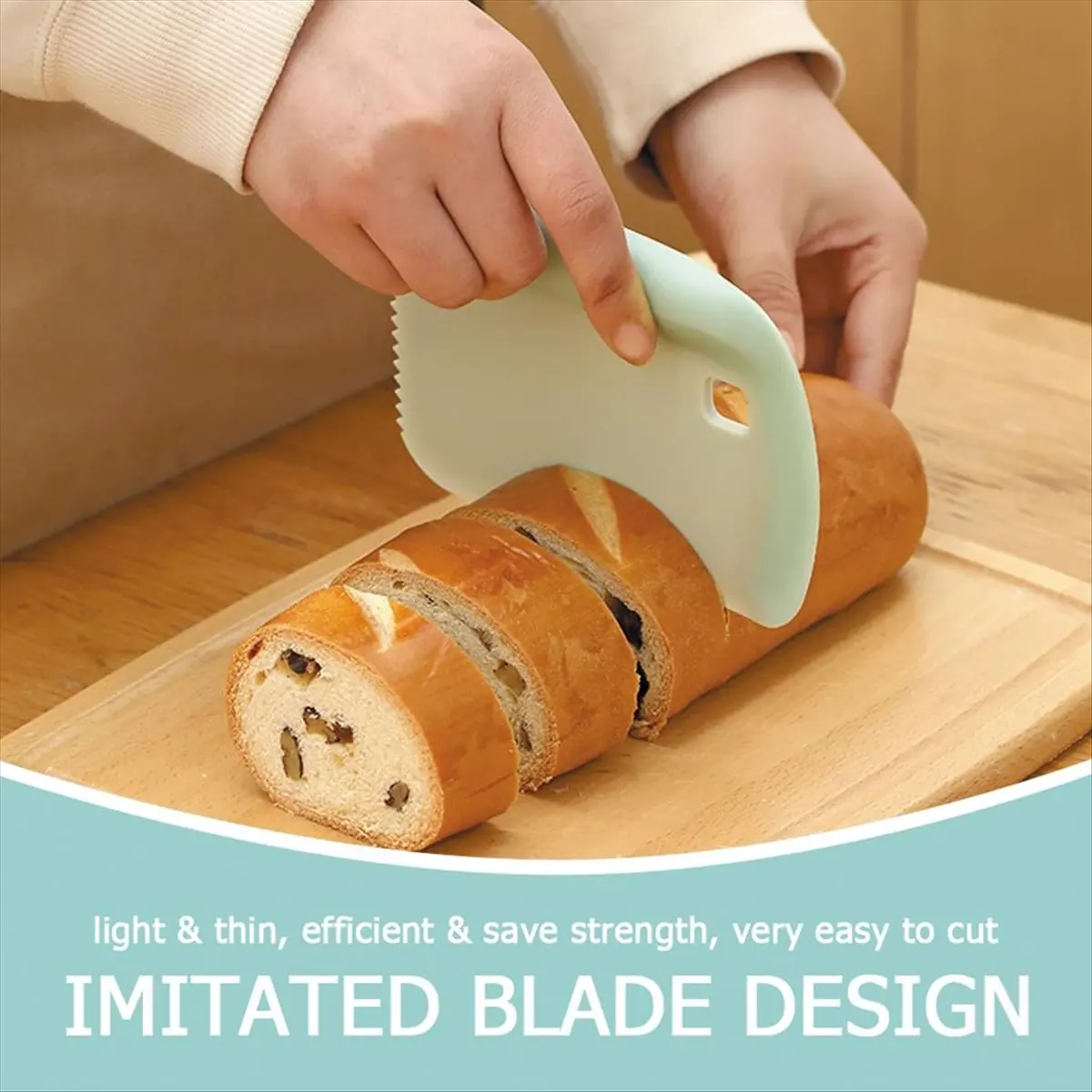 2026 Trend Bench Scraper Dough Cutter with Measuring Scale,Household Scrapers, Baking Scrapers,Ideal for Cake and Pastry Making