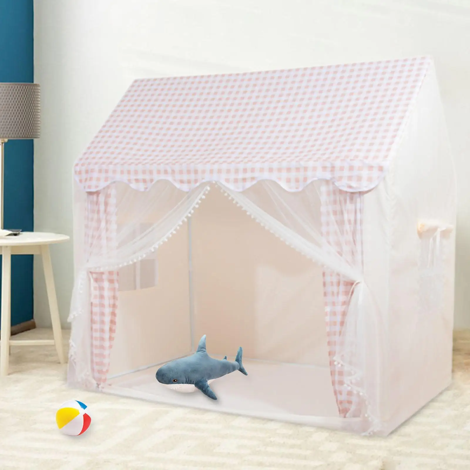 

Kids Play Tent Large Teepee Castle Play Tent for Backyard Carnivals Daycare