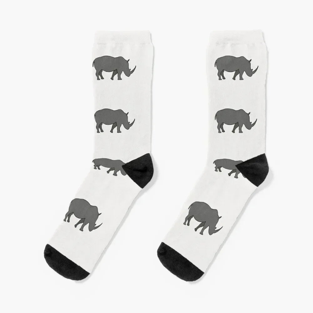

Gray Rhino Socks cotton christmas gifts Soccer aesthetic Socks Men's Women's