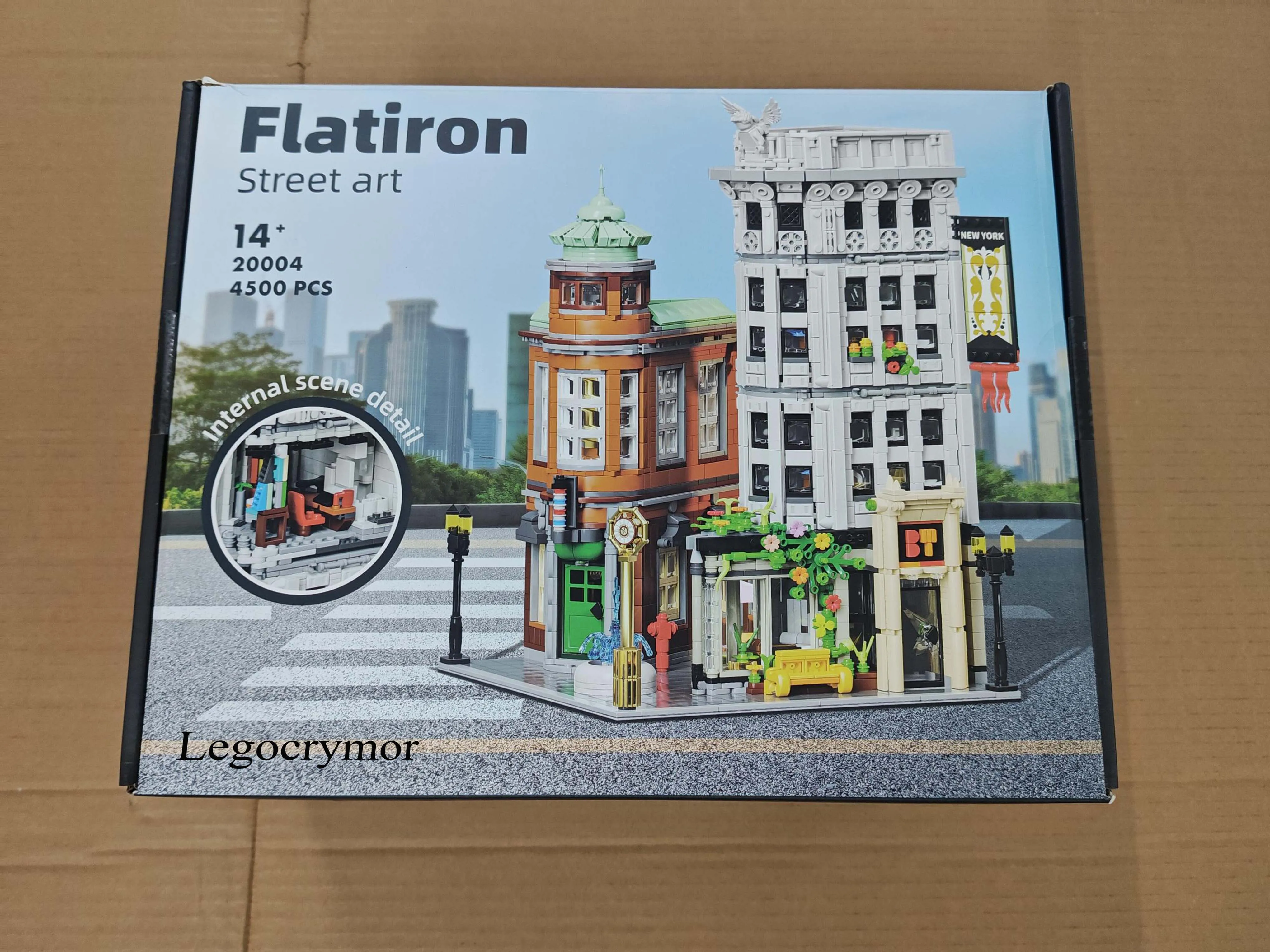 Legocrymor Flatiron Building Set - New York City Architecture Construction Kit, Famous Landmarks American Street View Model 4500
