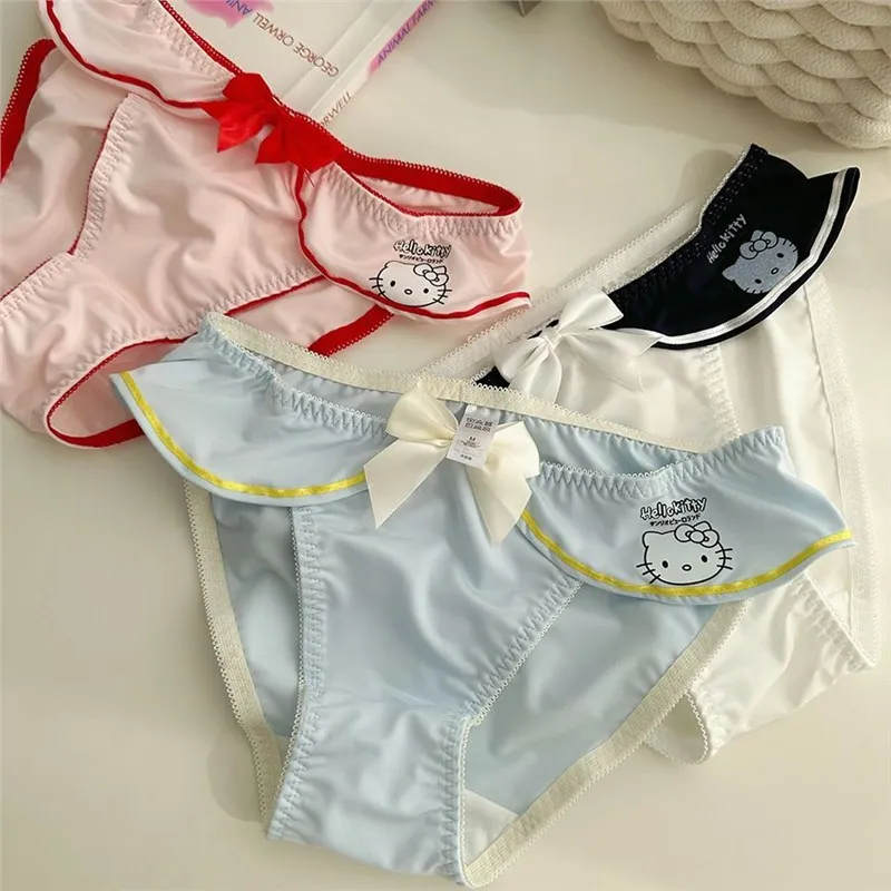 

HelloKitty Panties Women Sexy Briefs Girls Breathable Soft Lingerie Jk Cosplay Low Waist G-string Female Underpants