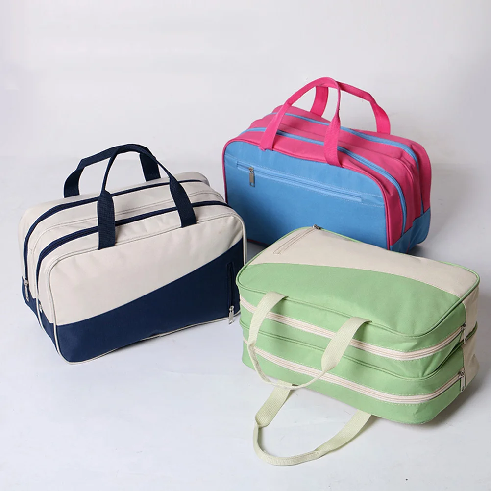 

Waterproof Swim Bag Large Capacity Wet Dry Separated Sports Tote Gym Beach Bag Oxford Fabric PVC Interior for Wet Clothes Dry