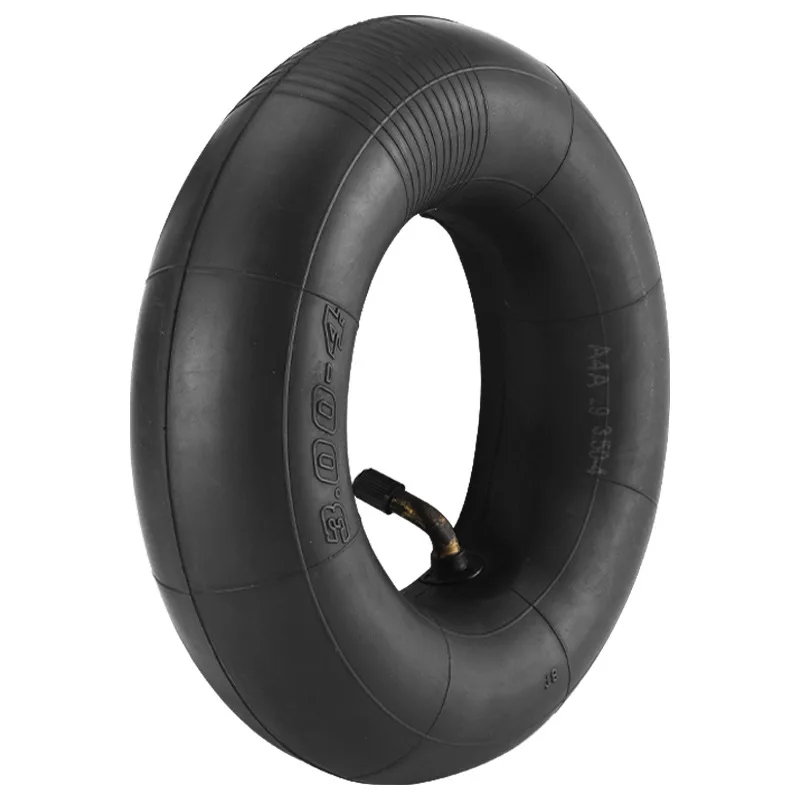 

3.00-4-inch Butyl Rubber Inner Tube Accessories for Hand Carts, Commuting Electric Vehicles, 4-inch Curved Mouth Inner Tube Tire
