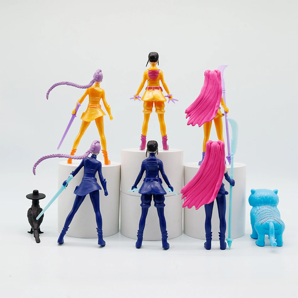 Figurki Kpop Demon Hunters, figurki Demon Hunters, model PVC, kolekcjonerskie figurki akcji z gier, dekoracja pokoju, zabawka urodzinowa dla dzieci