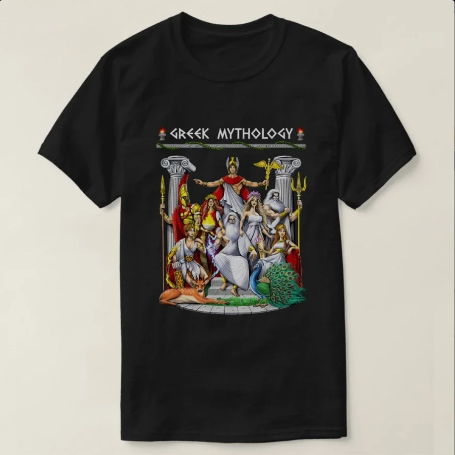 

Greek Mythology Gods T-Shirt 100% Cotton O-Neck Short Sleeve Summer Casual Mens T-shirt Size S-3XL
