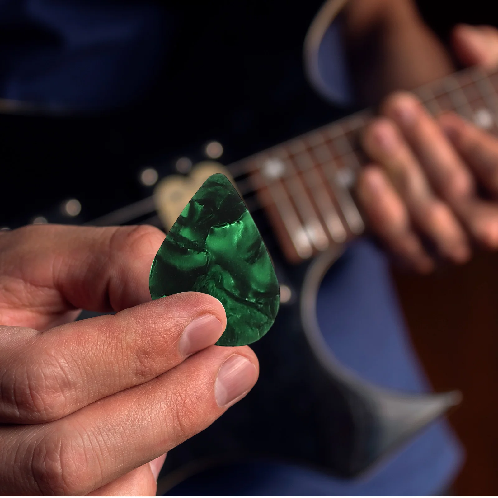 

20Pcs Thick Xylonite Guitar Picks Variety Pack Acoustic Electric Instruments Accessories