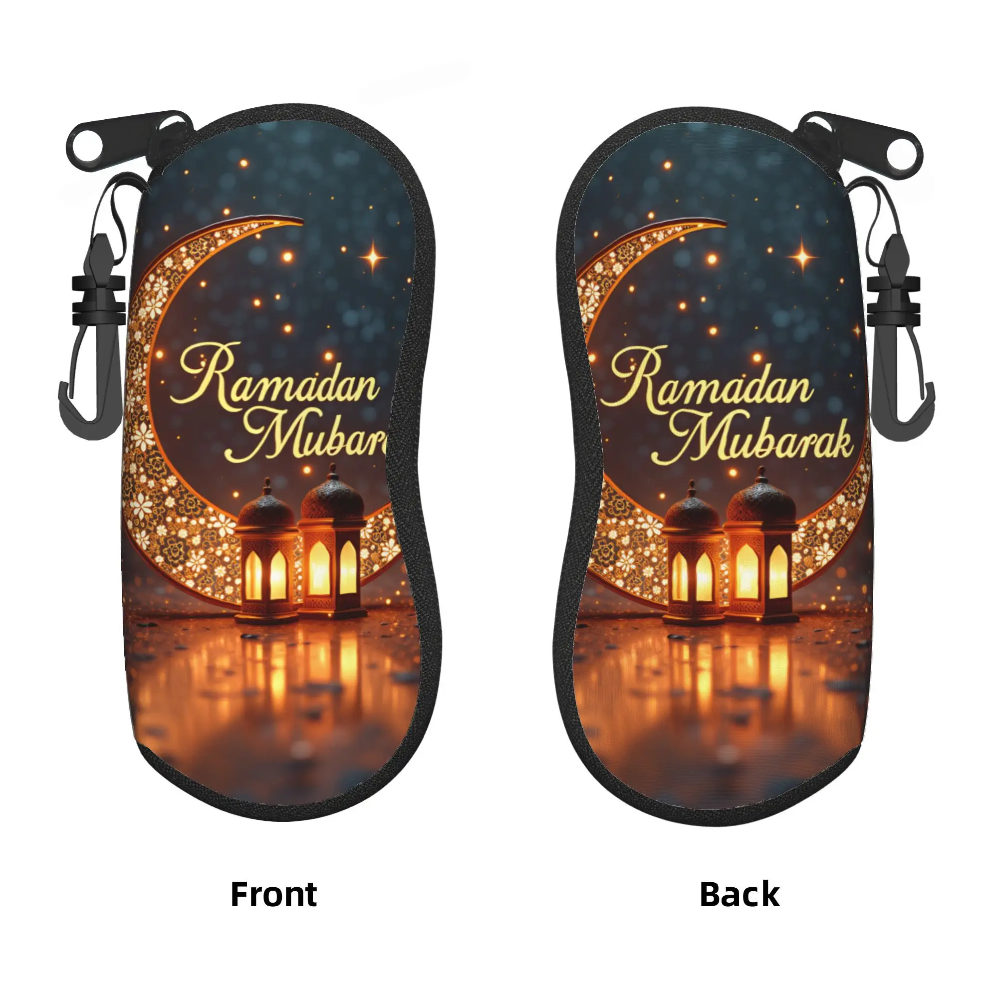 Ramadan Night Glasses Case  Zipper Sunglasses Pouch Male Female Outdoor Eyeglass Protector Vintage Eyewear Organizer