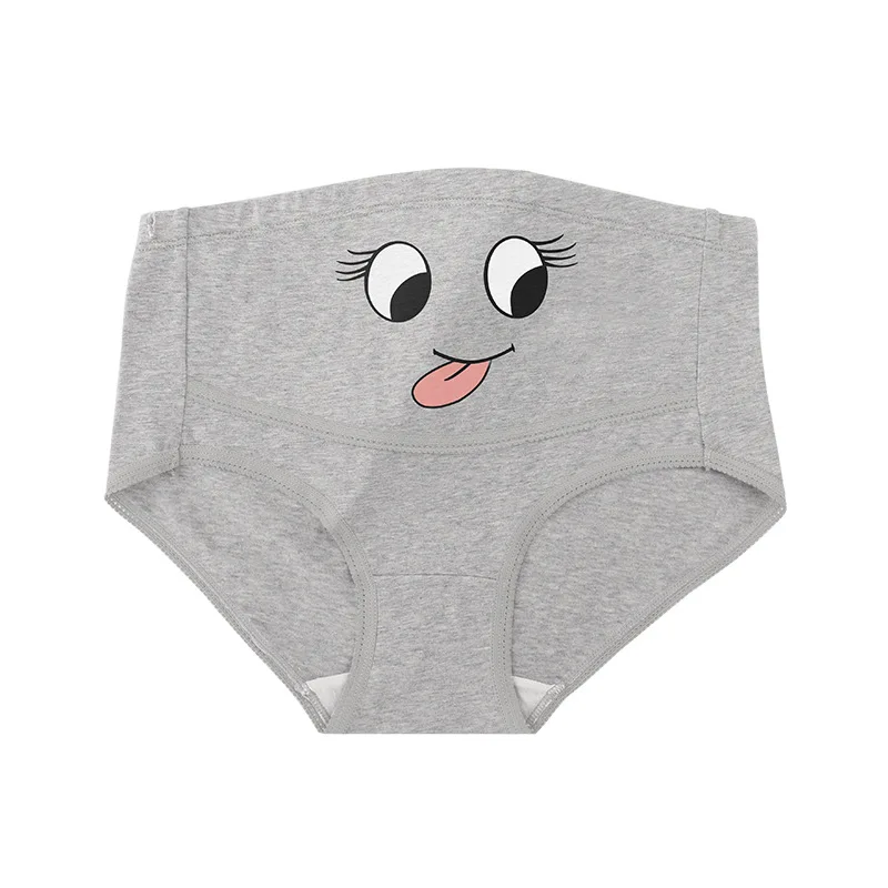 ملابس داخلية نسائية كرتونية عالية الجودة مصنوعة من القطن الخالص، مريحة للتنفس، دعم عالي الخصر وسراويل مثلثة كبيرة