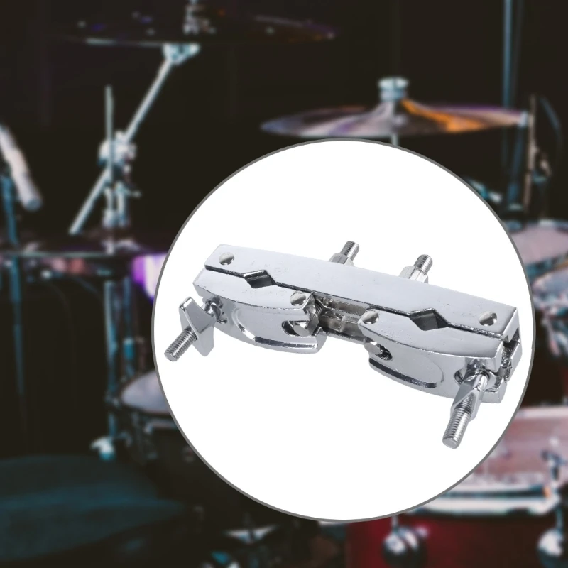 Drum Clamp Set Connecting Clamp Holder Bracket Rod, Percussions Drum Connecting Clip Bracket Rod Drum Stand Mount Holder