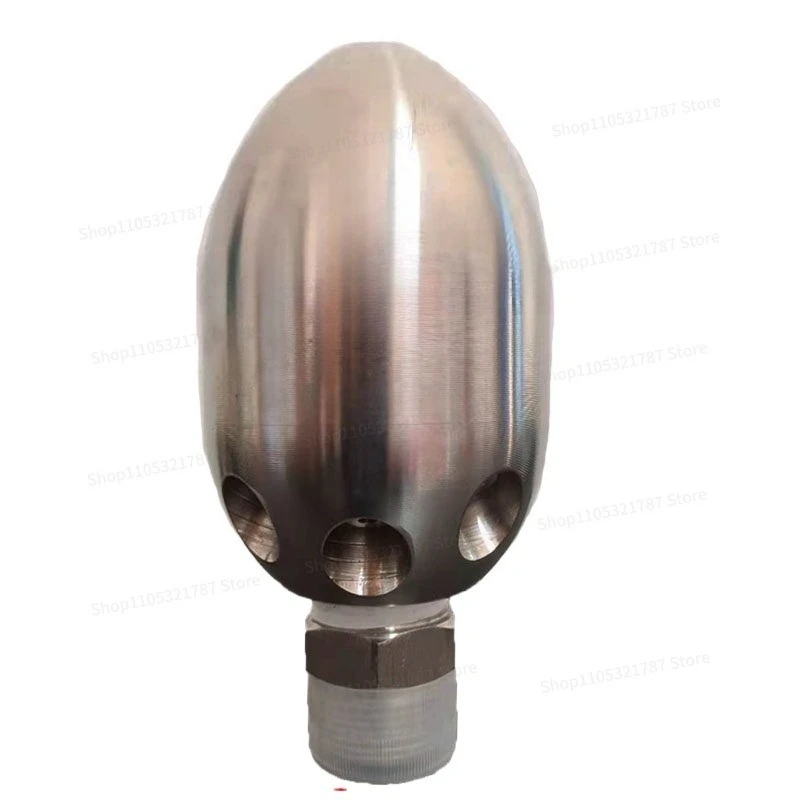 For High Pressure Nozzle Dredging Sewer Water Mouse Mine Stainless Steel Nozzle Ceramic Nozzle Pipe Cleaning Car Accessories