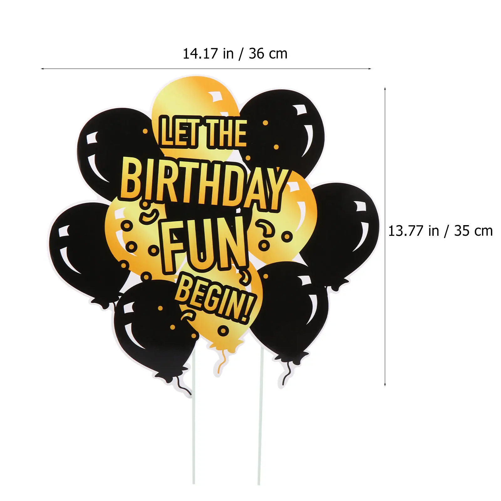 1Pcs Birthday Garden Hollow Board Sign Creative Lawn Stake Decorative Yard Ornament Realistic Texture Festival Supplies
