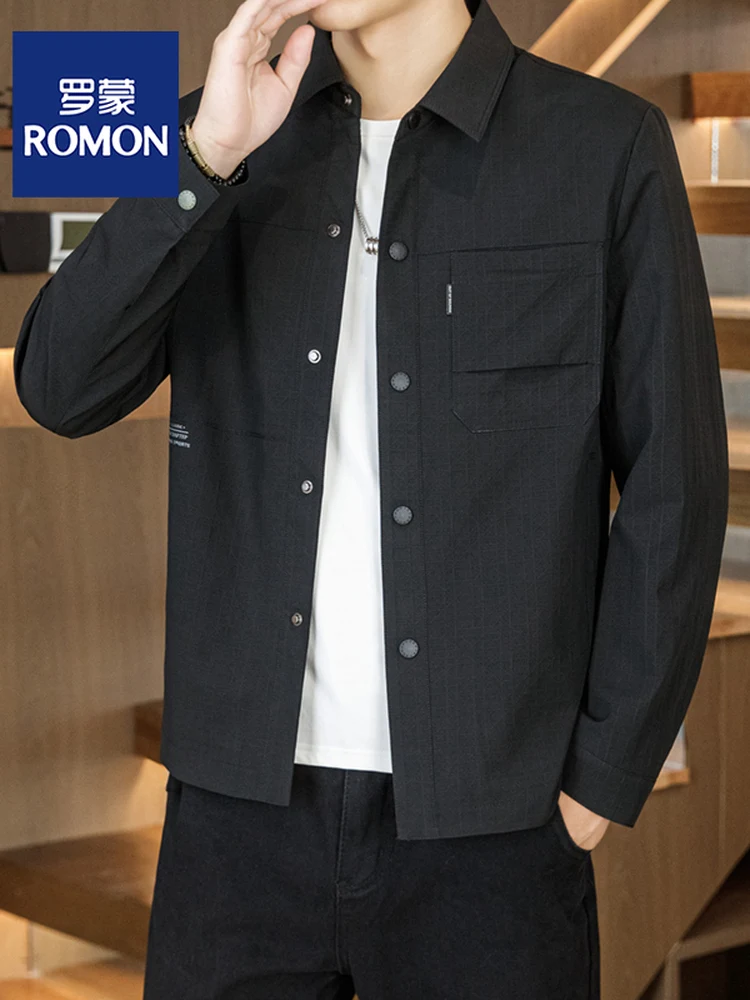 

Rn Men's Casual Sle Jaet Collar Coat Middle Youth Busin Leisure Top Polyester Fiber Stand Fit Summer Outerwear