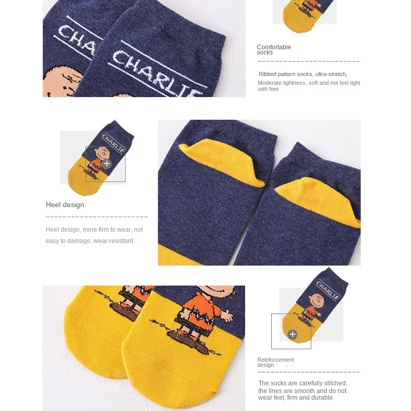 Calcetines de algodón con dibujos animados para hombre y mujer, calcetín Universal antideslizante, absorbente del sudor, divertido, para Primavera,