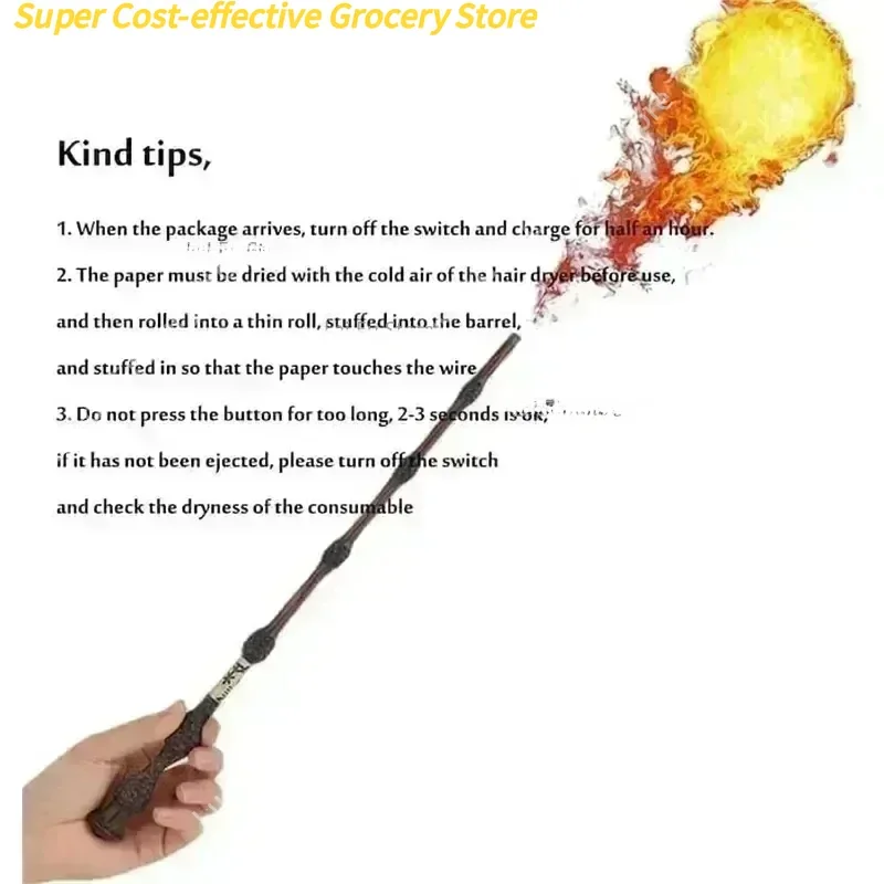 هاريز النار التنفس الصولجانات السحرية مجموعة كاملة من الدعائم المرحلة السحرية توهج عصا سحرية هالوين عيد الميلاد تأثيري الهدايا اللعب #5